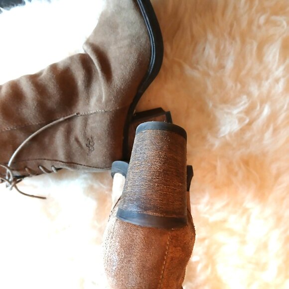 BARLOW  Suede Ankle Boots - NEW - Picture 5 of 8